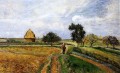 La antigua carretera de Ennery en Pontoise 1877 Camille Pissarro